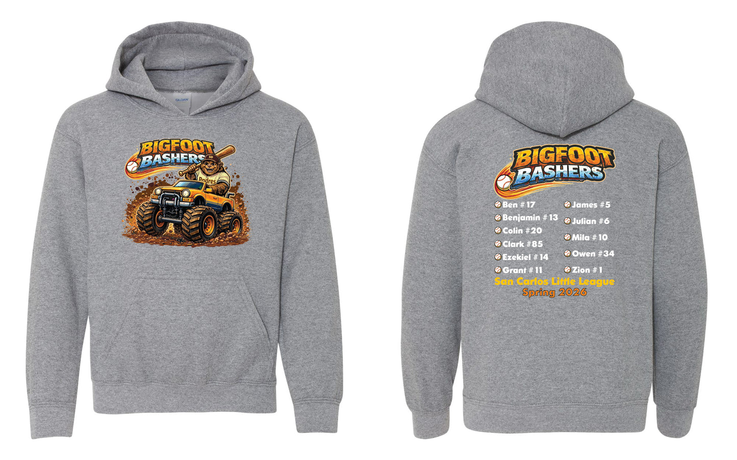 Bigfoot Bashers Youth Hoodie