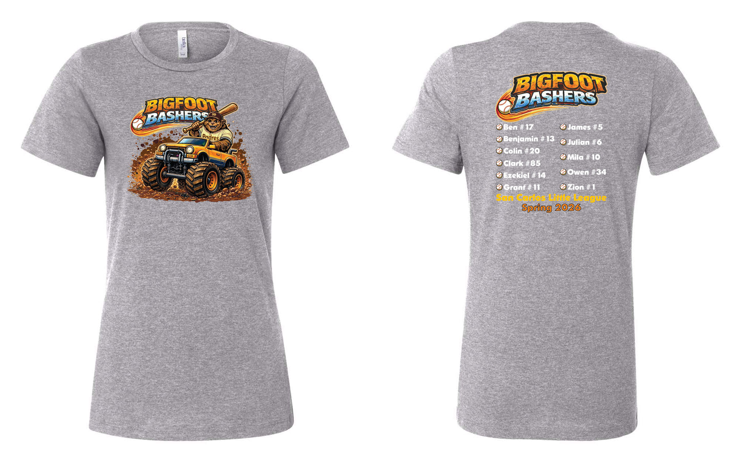 Bigfoot Bashers Ladies' T-Shirt