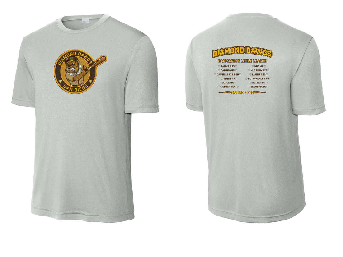 Diamond Dogs Adult Performance T-Shirt