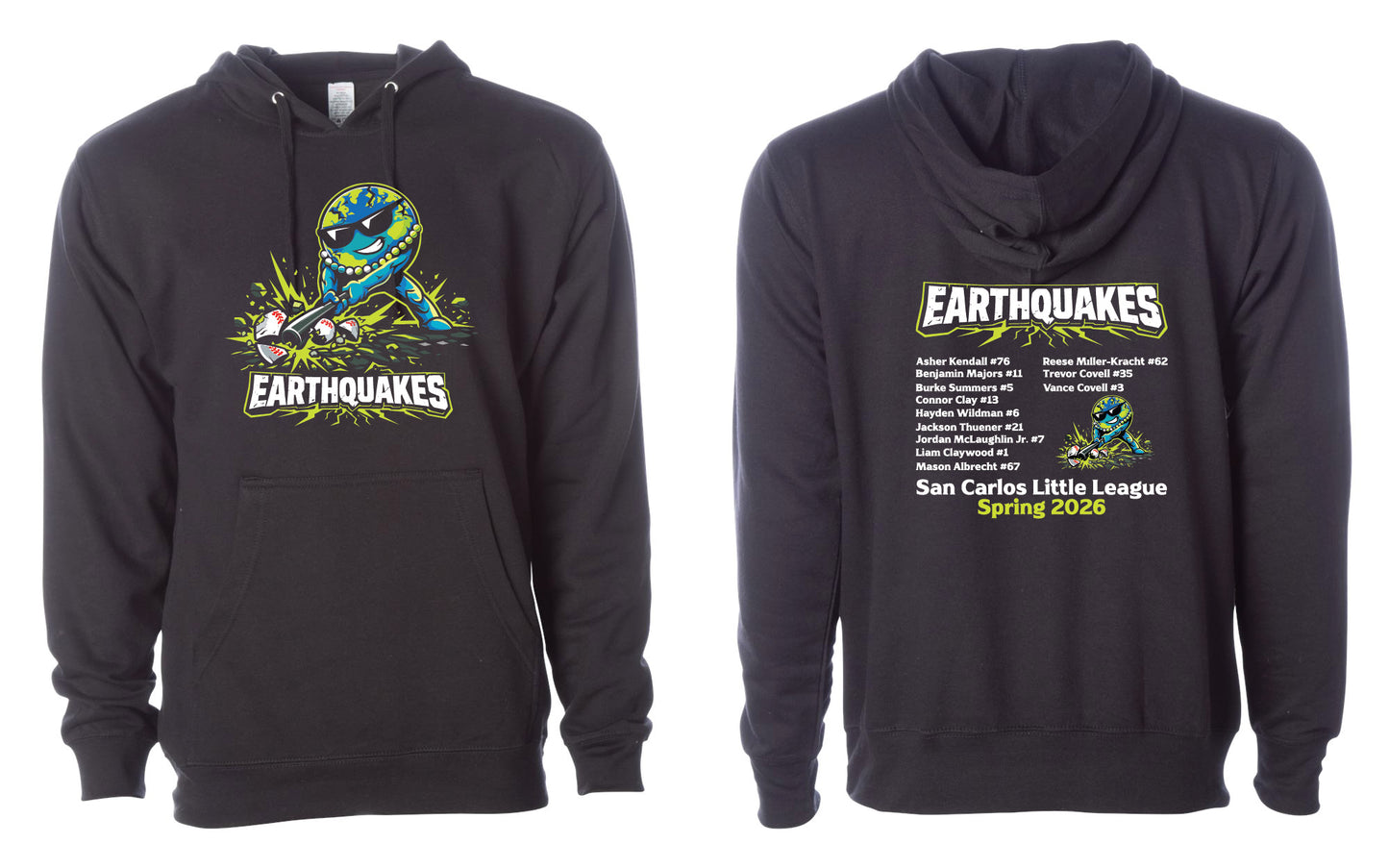 Earthquakes Adult Hoodie