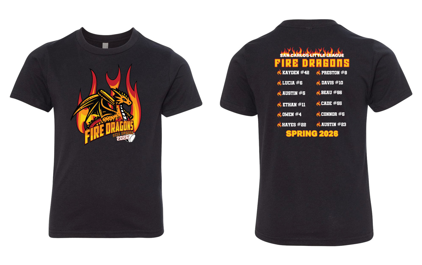 Fire Dragons Youth T-Shirt