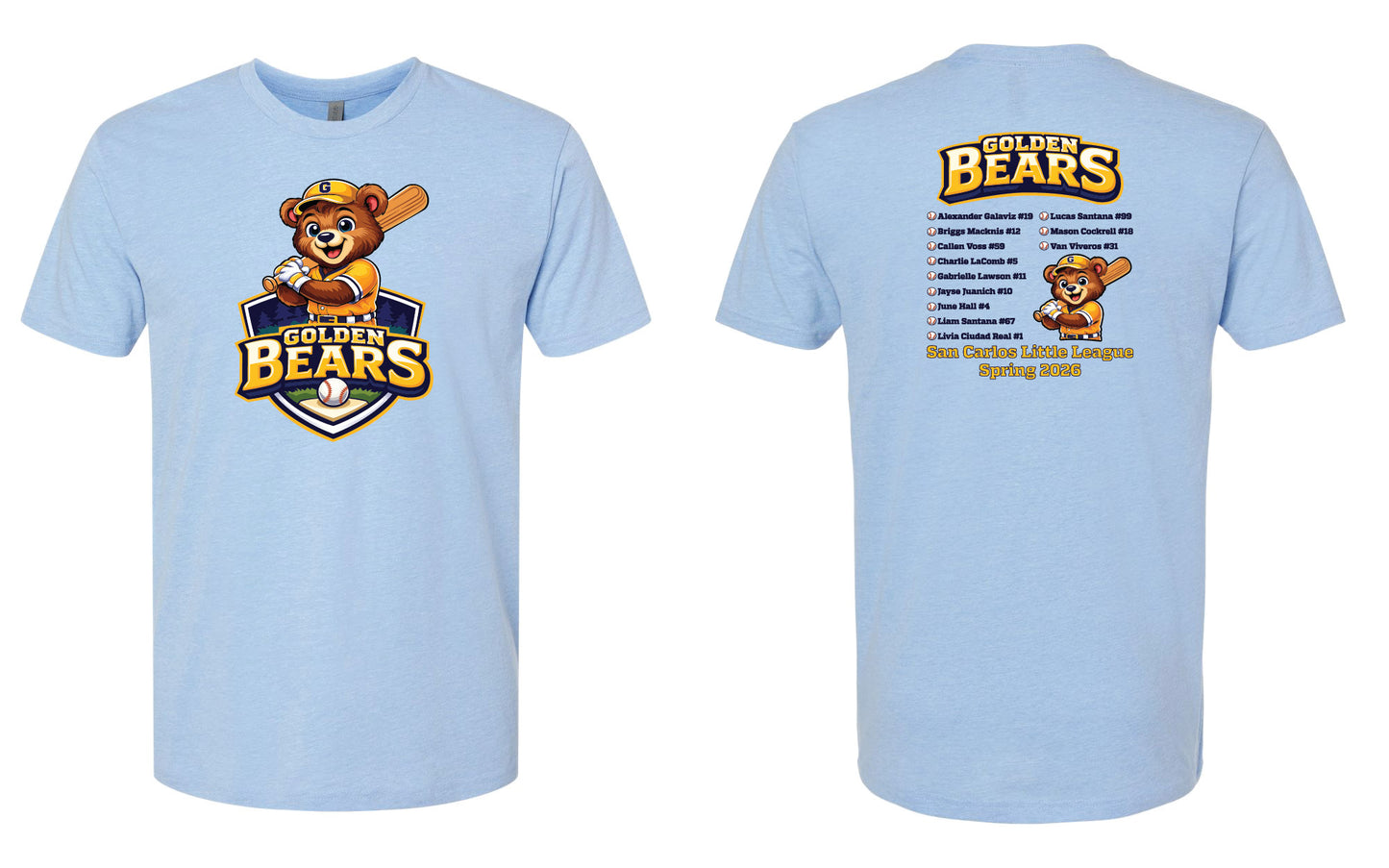 Golden Bears Adult T-Shirt