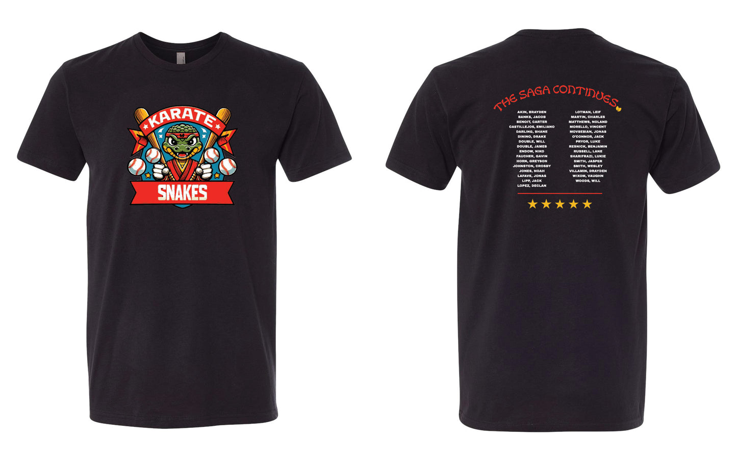 Karate Snakes Legacy Adult T-Shirt