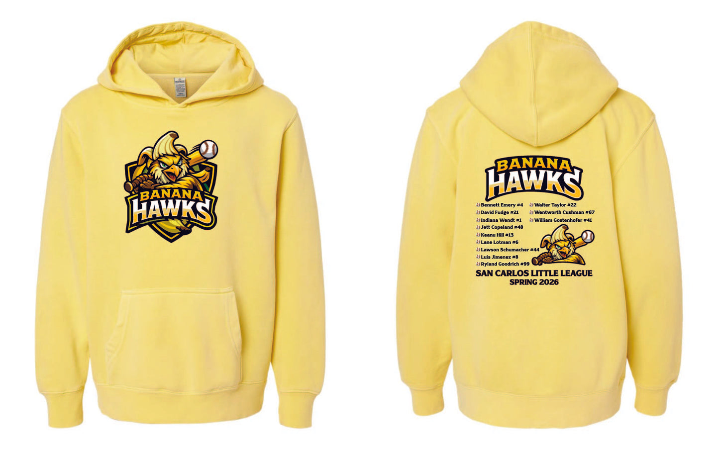 Banana Hawks Youth Hoodie