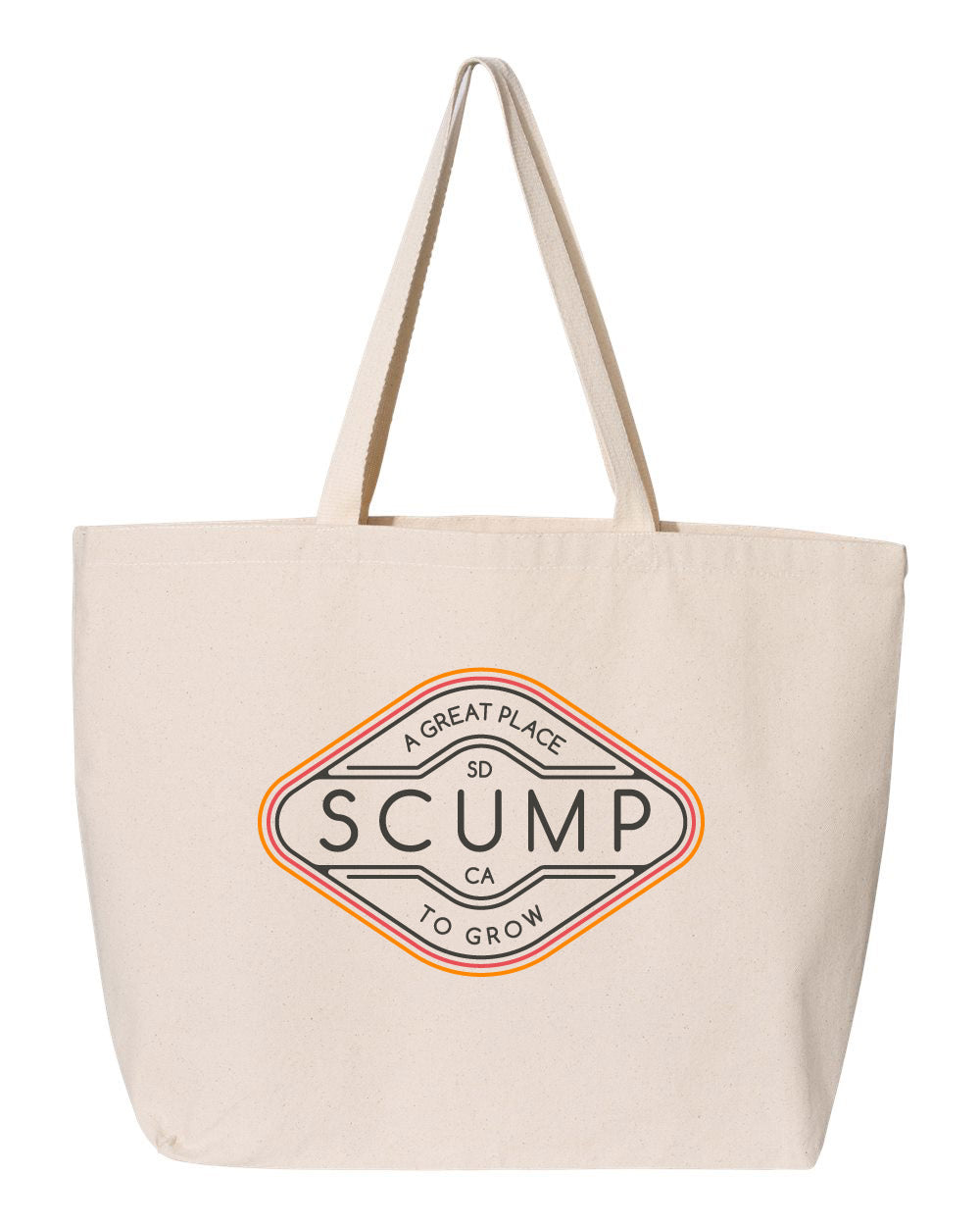 Jumbo Canvas Tote - Natural