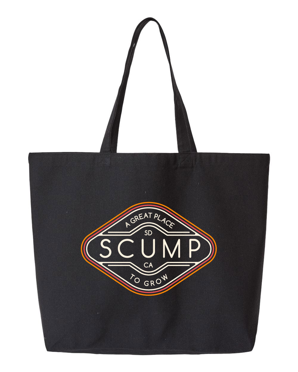 Jumbo Canvas Tote - Black
