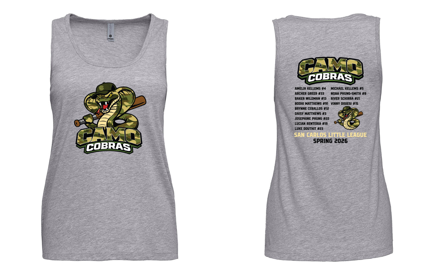 Camo Cobras Ladies' Tank