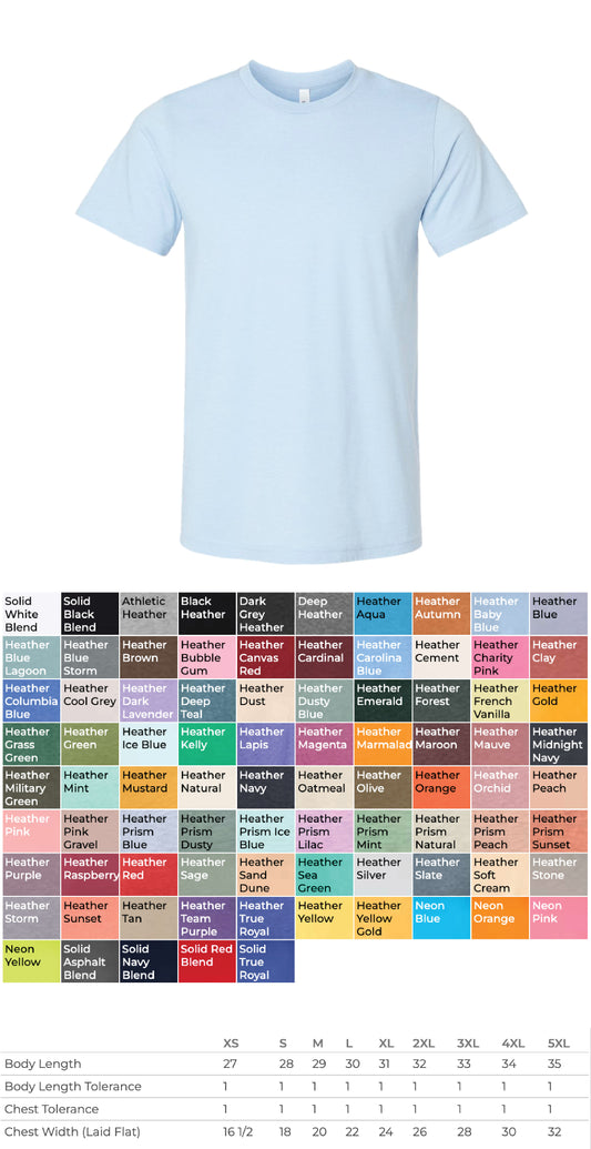 Bella Canvas 3001cvc