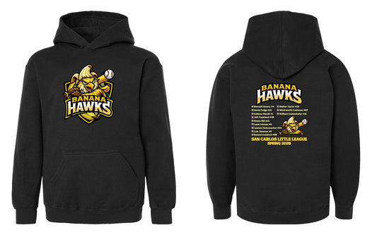 Banana Hawks Youth Hoodie