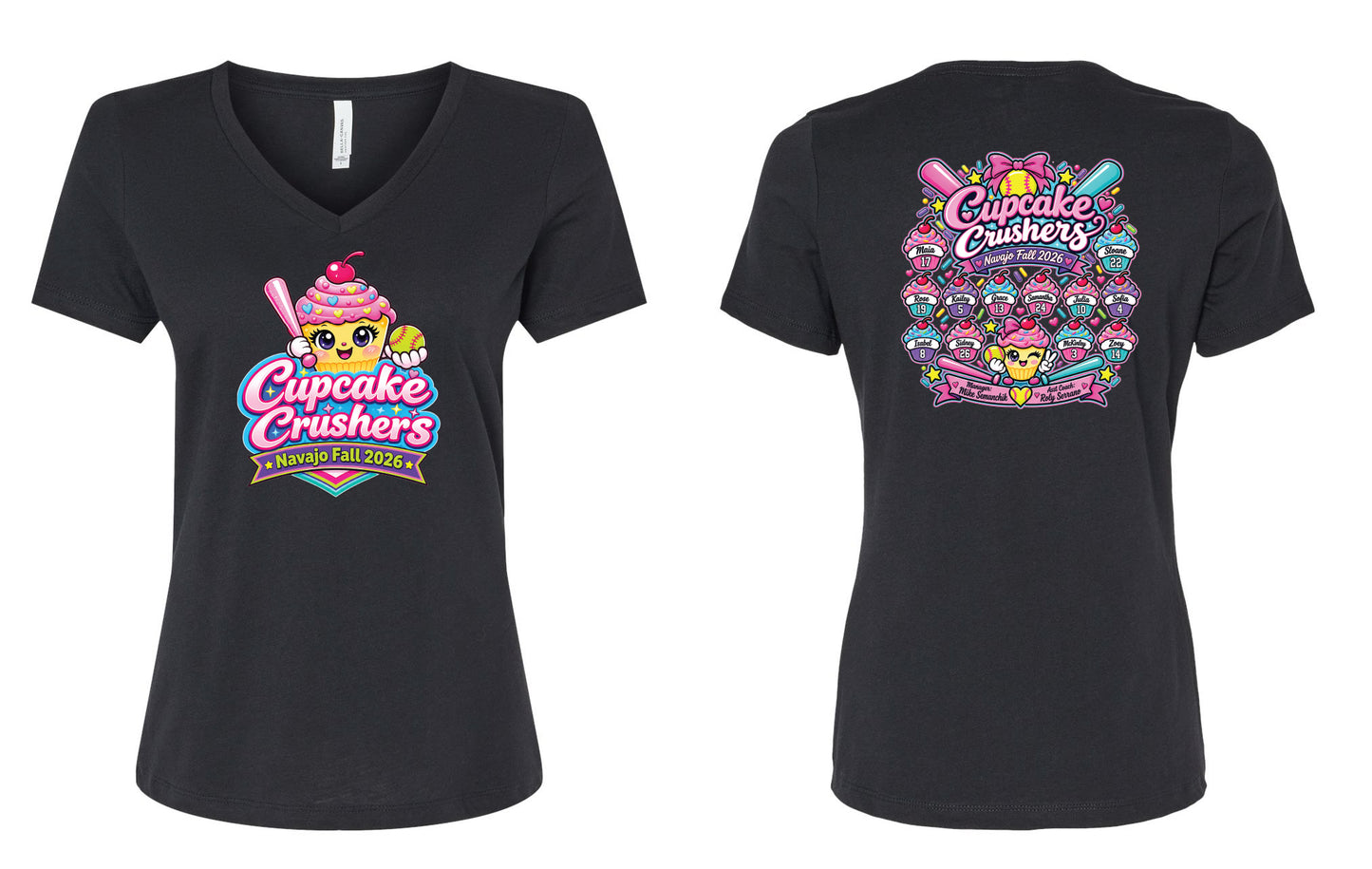 Ladies V-Neck - Black