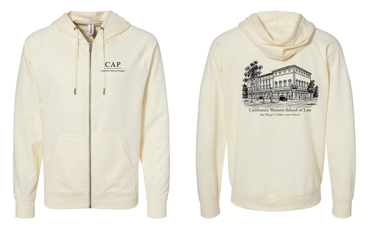 Men's Zip Hoodie - Natural