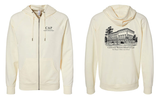 Men's Zip Hoodie - Natural