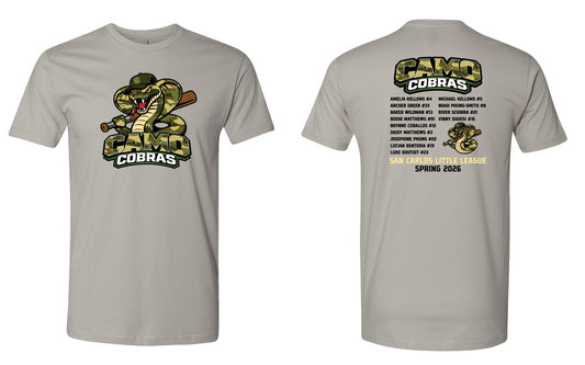 Camo Cobras Adult T-Shirt