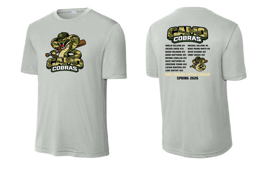 Camo Cobras Adult Performance T-Shirt