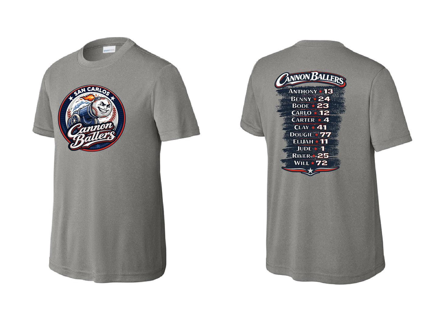 Cannon Ballers Youth Performance T-Shirt
