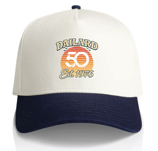 Adult TWo-Tone Hat - Cream/Navy