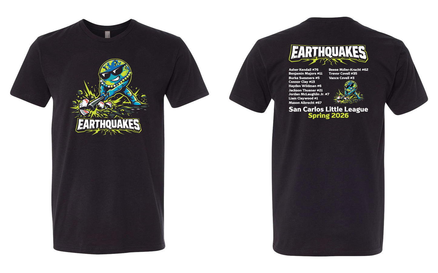 Earthquakes Adult T-Shirt