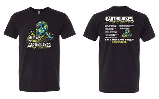 Earthquakes Adult T-Shirt