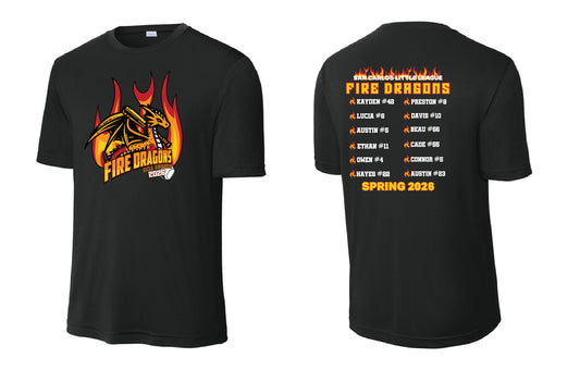 Fire Dragons Adult Performance T-Shirt
