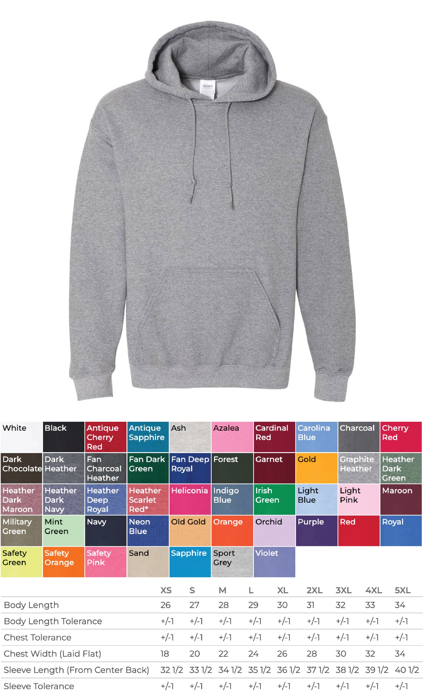 Gildan 18500 Midweight