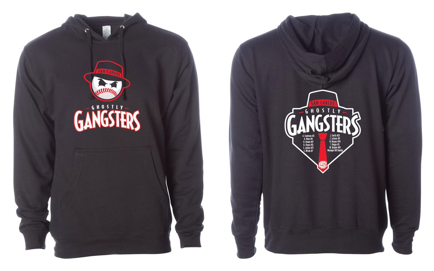 Ghostly Gangsters Adult Hoodie