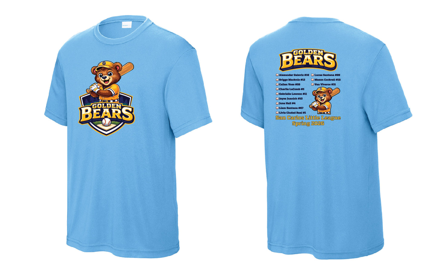 Golden Bears Youth Performance T-Shirt
