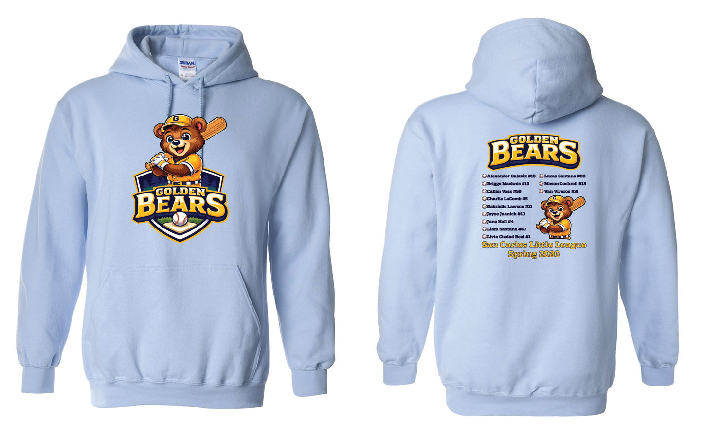 Golden Bears Adult Hoodie