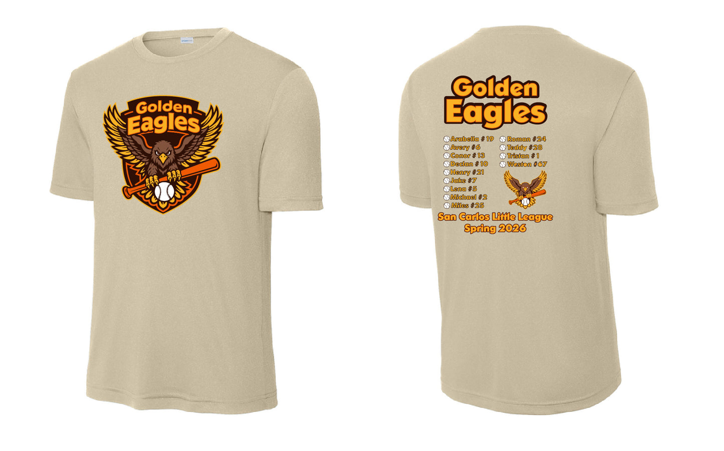 Golden Eagles Adult Performance T-Shirt