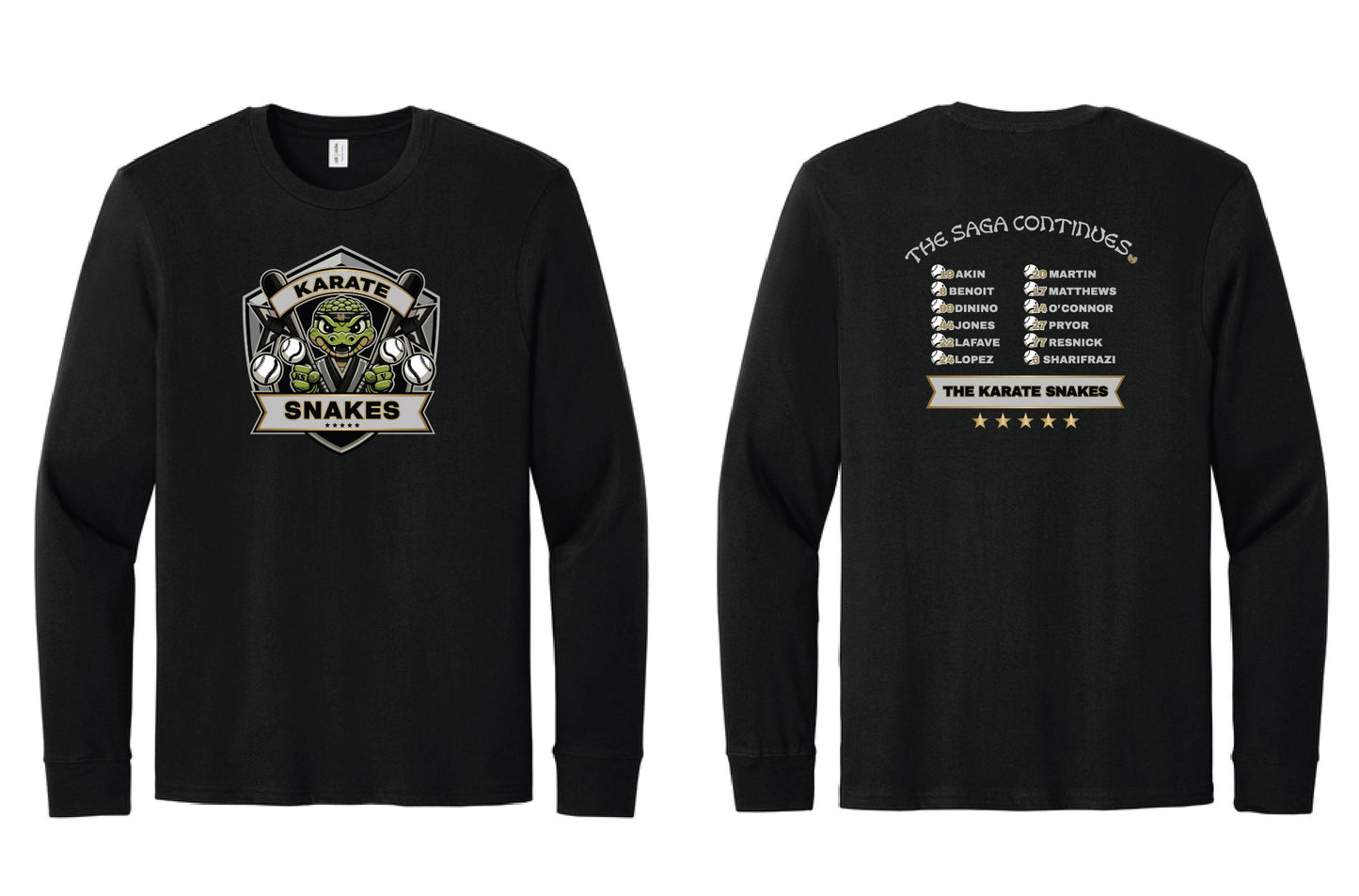 Karate Snakes 2026 Adult Allmade Long Sleeve T-Shirt