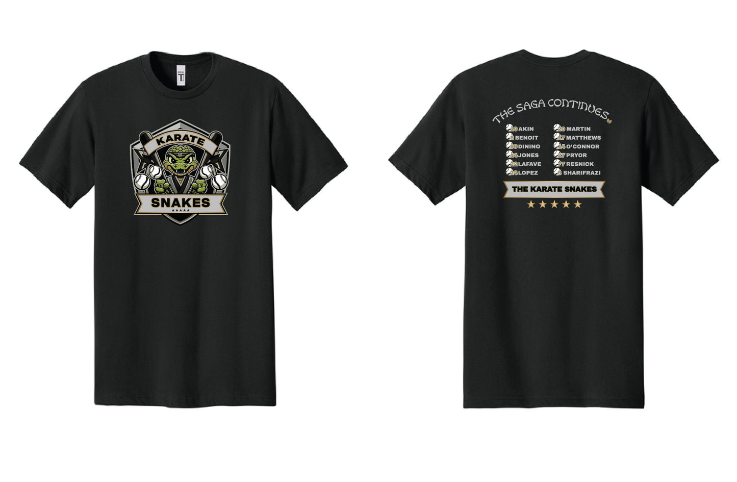 Karate Snakes 2026 Adult Cotton Jersey T-Shirt