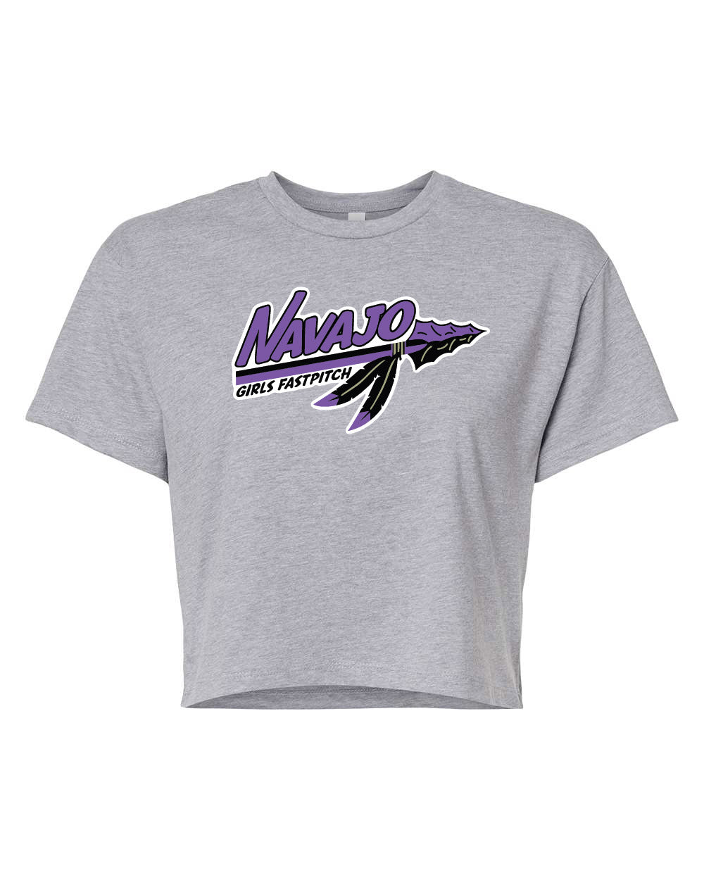 Ladies' Crop Top - Grey
