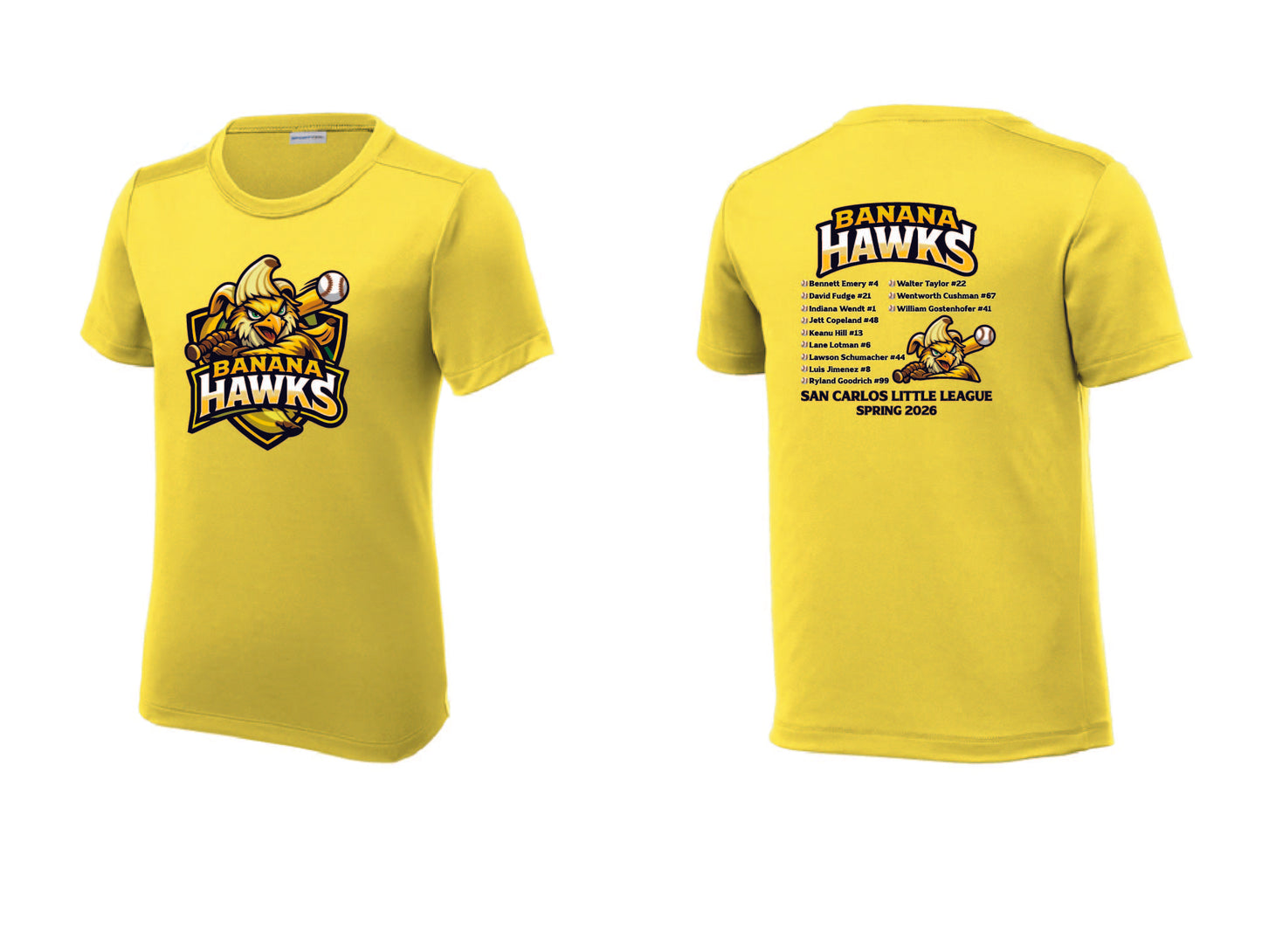Banana Hawks Youth Performance T-Shirt