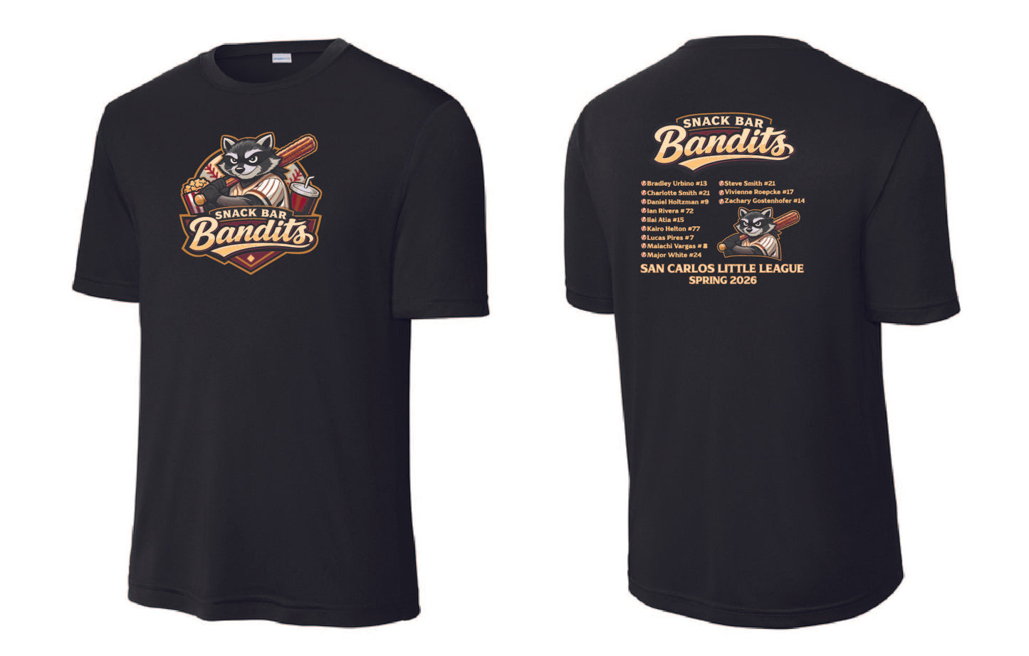 Snack Bar Bandits Adult Performance T-Shirt