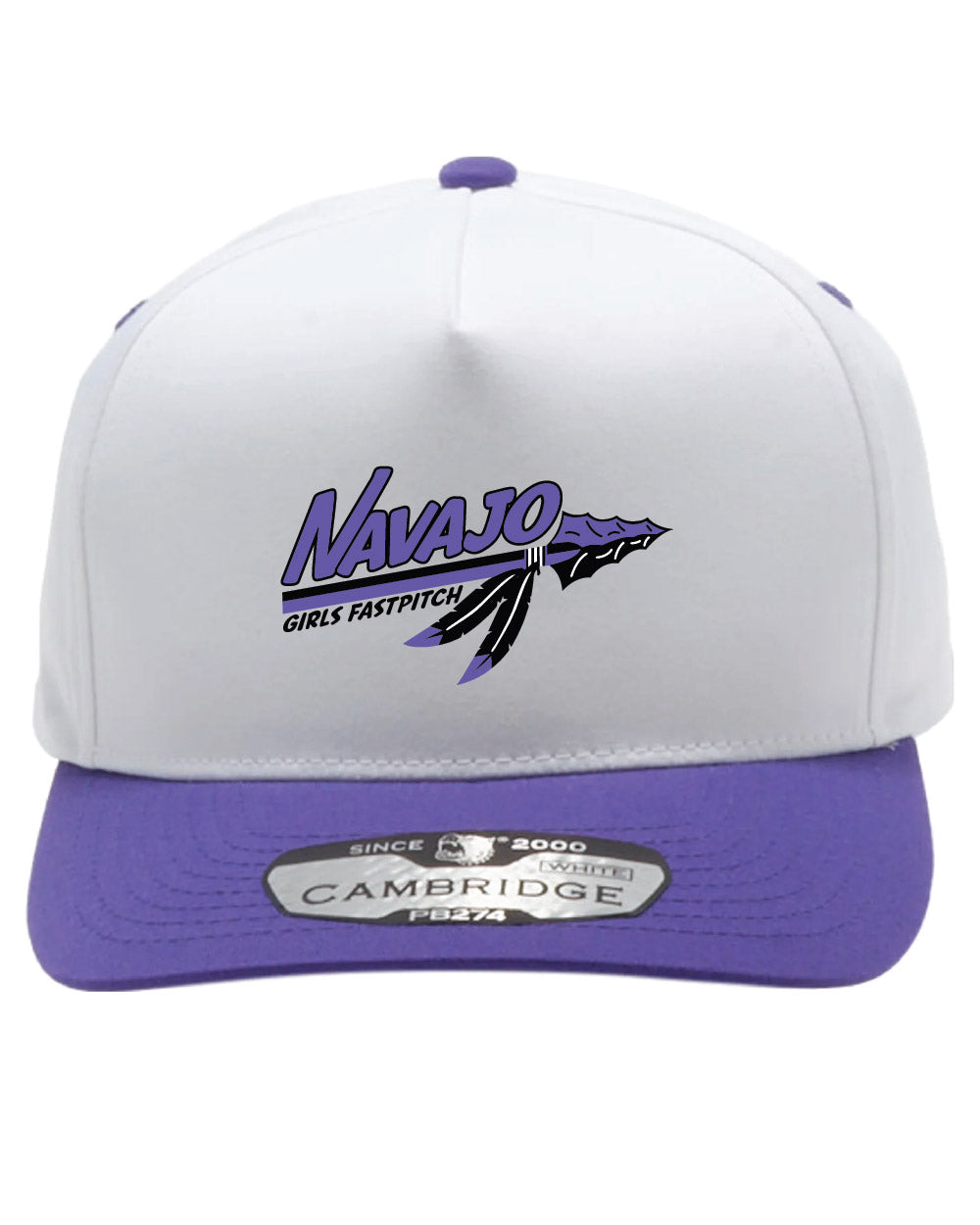 Two-Tone Hat - White/Purple