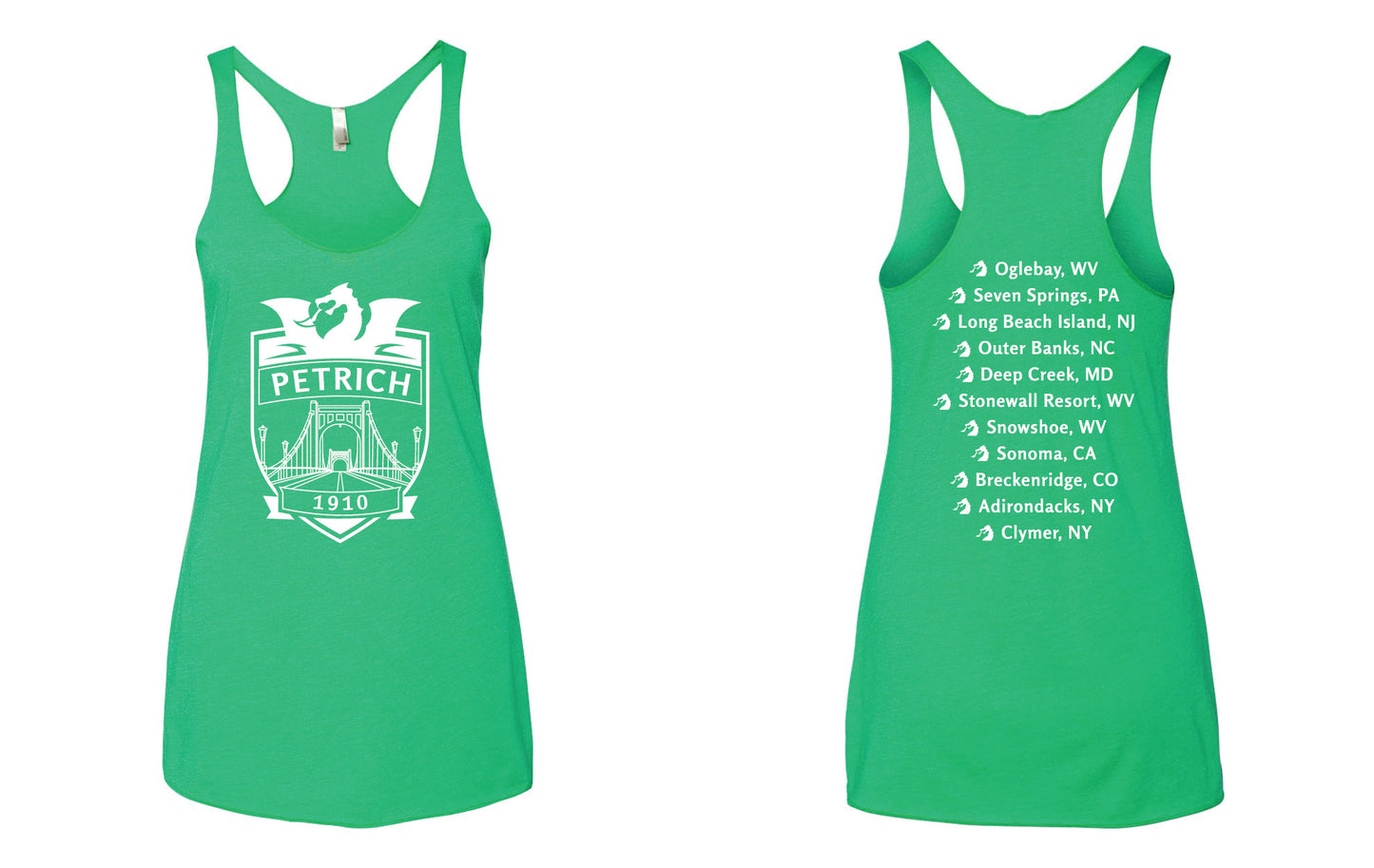 Petrich Reunion Ladies' Tank - Green