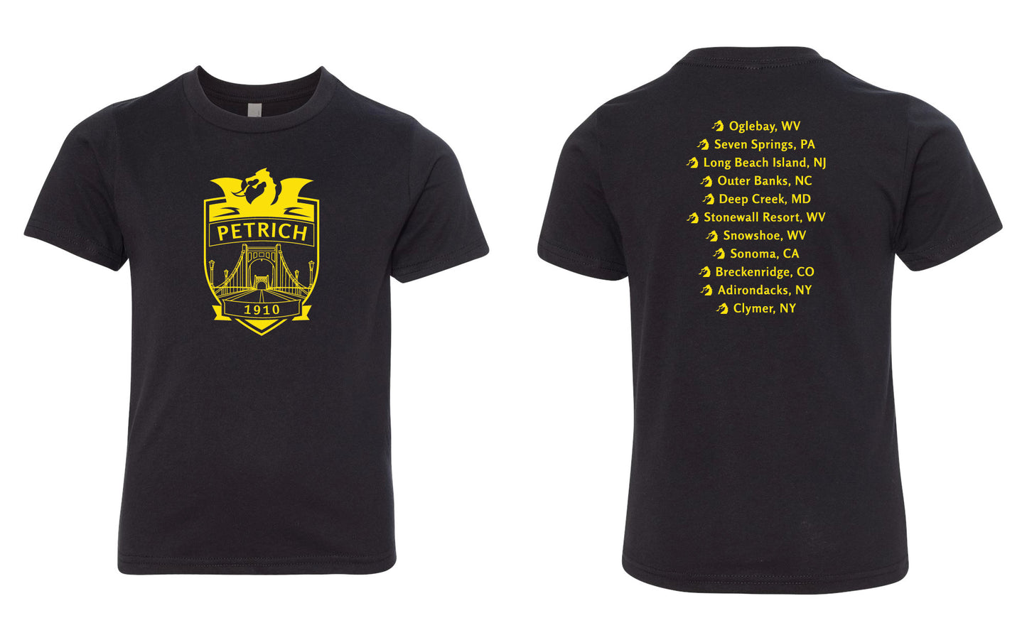 Petrich Reunion Youth T-Shirt - Black