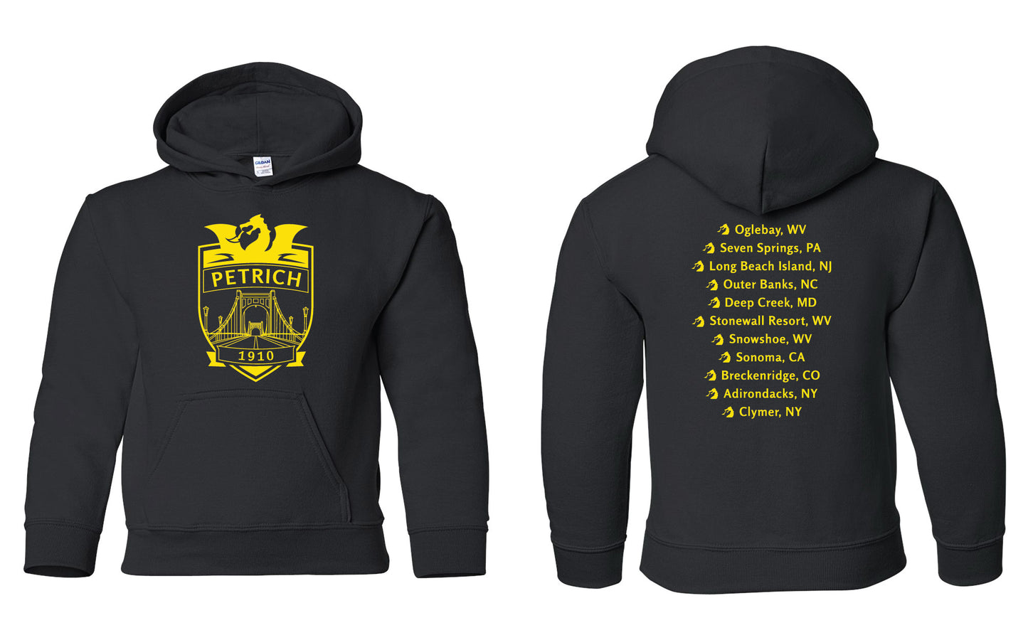 Petrich Reunion Youth Hoodie - Black