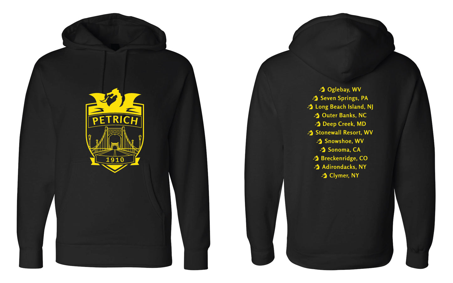 Petrich Reunion Men's Hoodie - Black