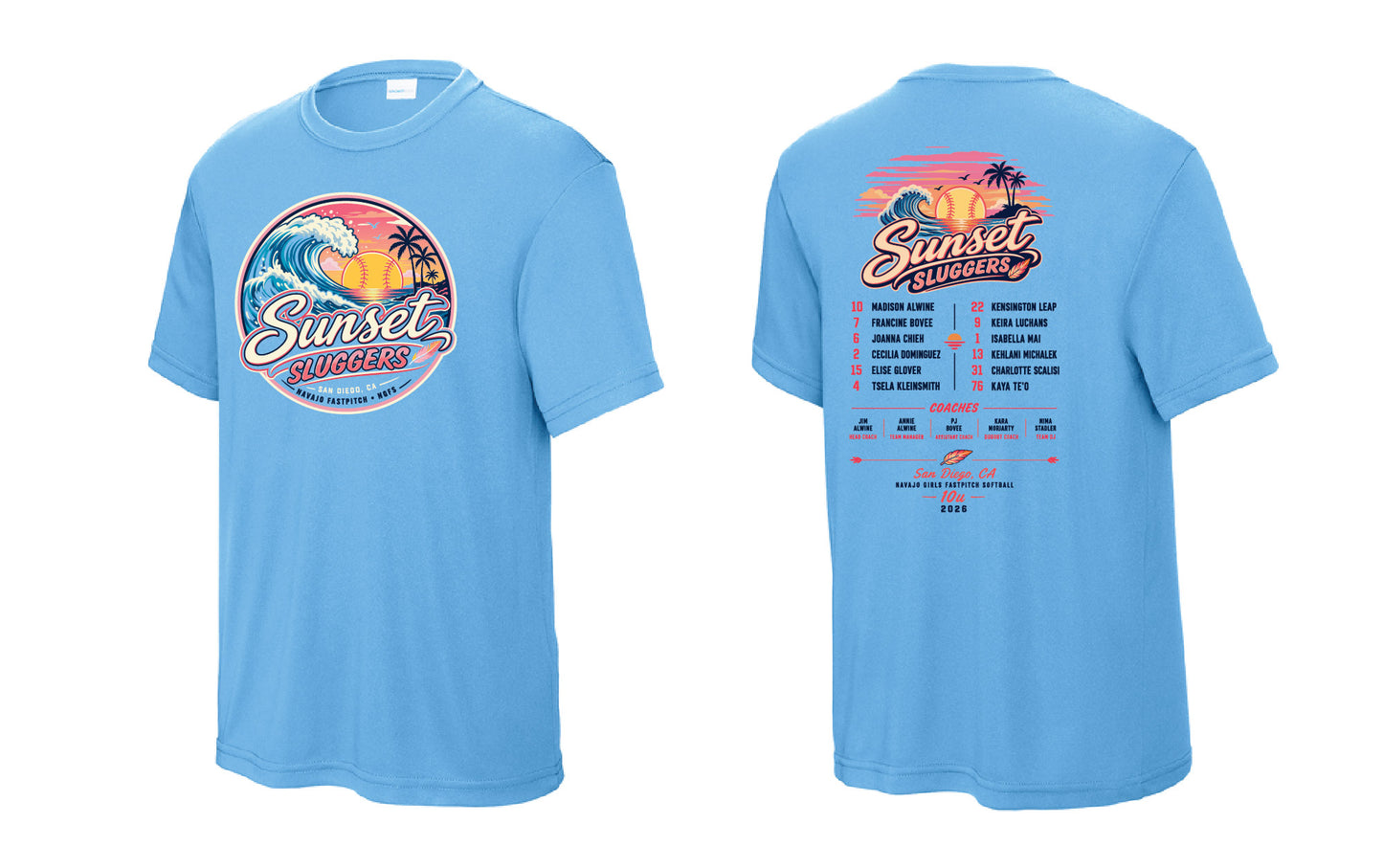 Youth Performance Shirt - Light Blue