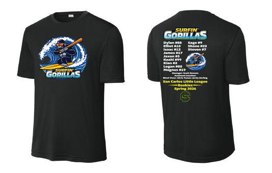 Surfin' Gorillas Adult Performance T-Shirt