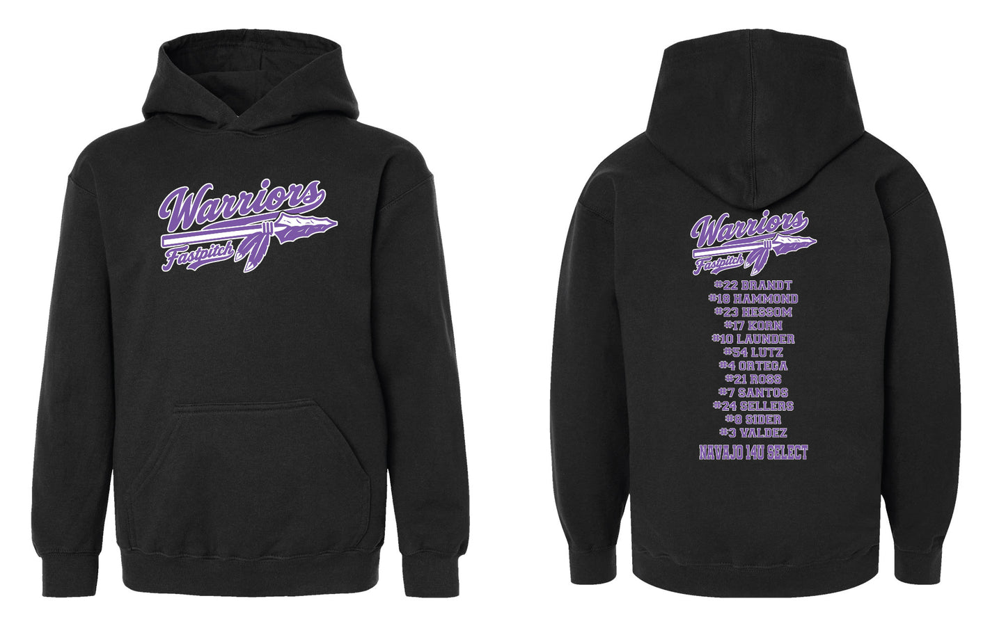 Youth Pullover Hoodie - Black