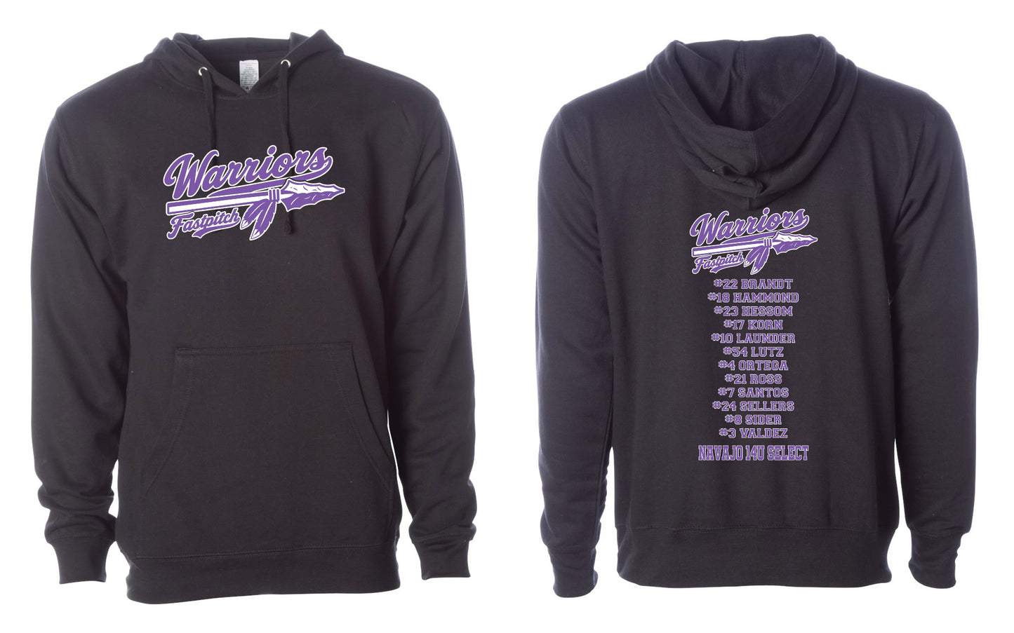 Adult Pullover Hoodie - Black