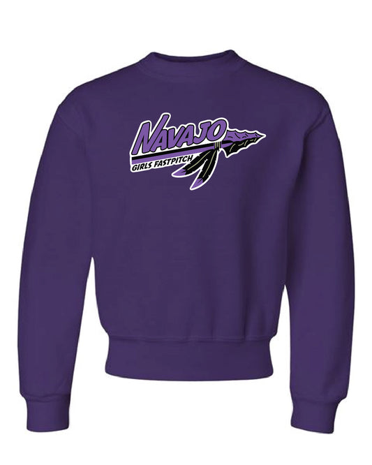 Youth Crewneck Sweatshirt - Purple